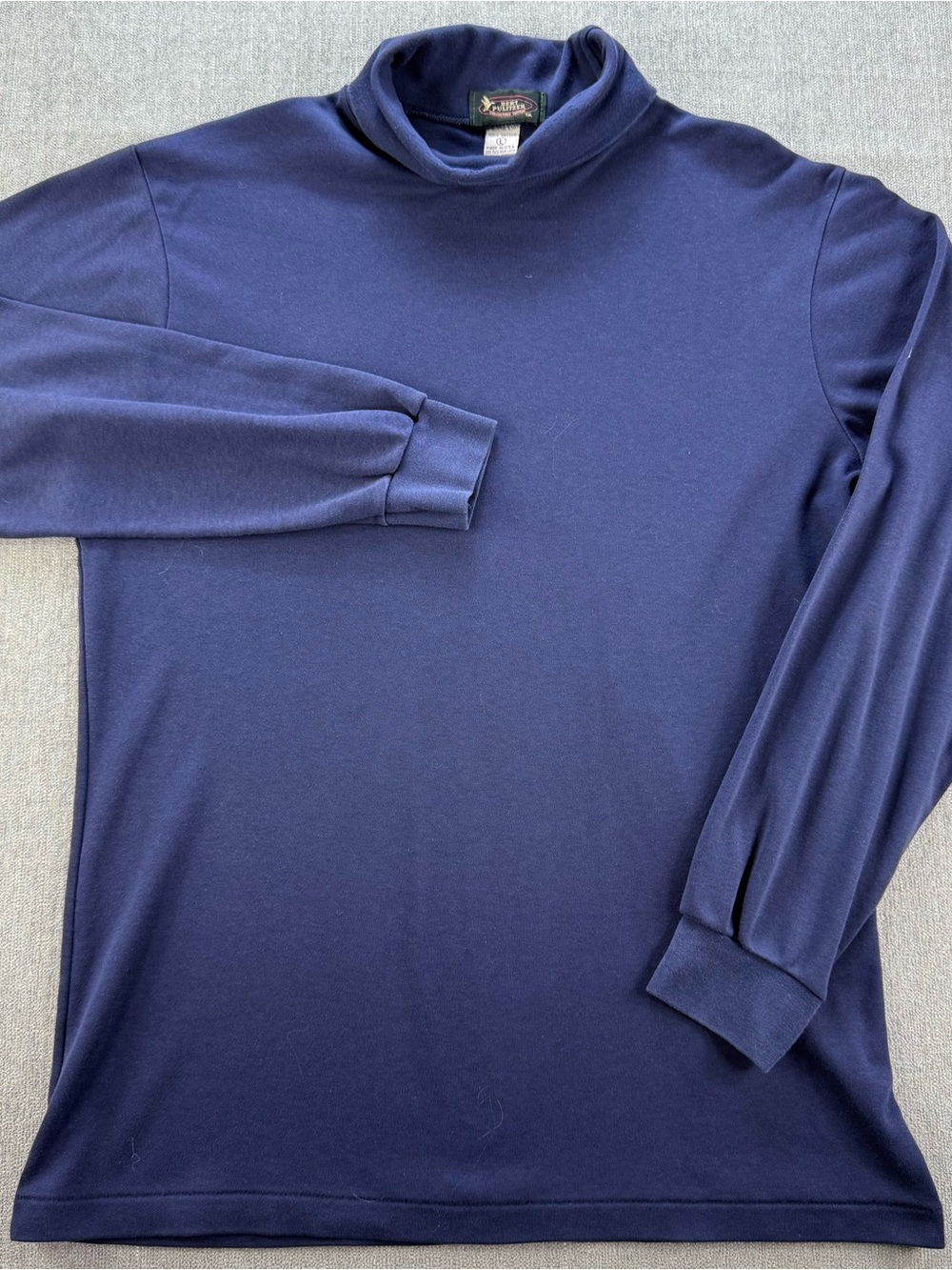 Bert Pulitzer Men’s Navy Long-Sleeve Mock Neck Sweater